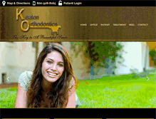 Tablet Screenshot of keatonorthodontics.com